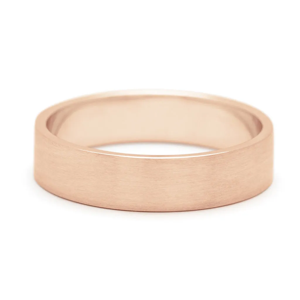 Flat Band - 14k Gold, 5mm