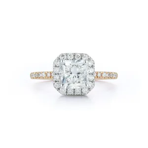 Halo Engagement Ring with 2.0  ct. Radiant