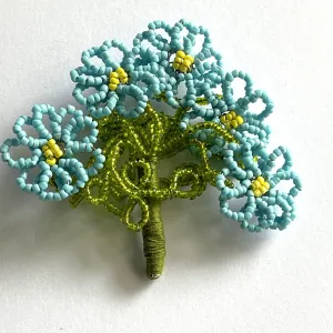 Hand made Vintage Style Flower Brooch