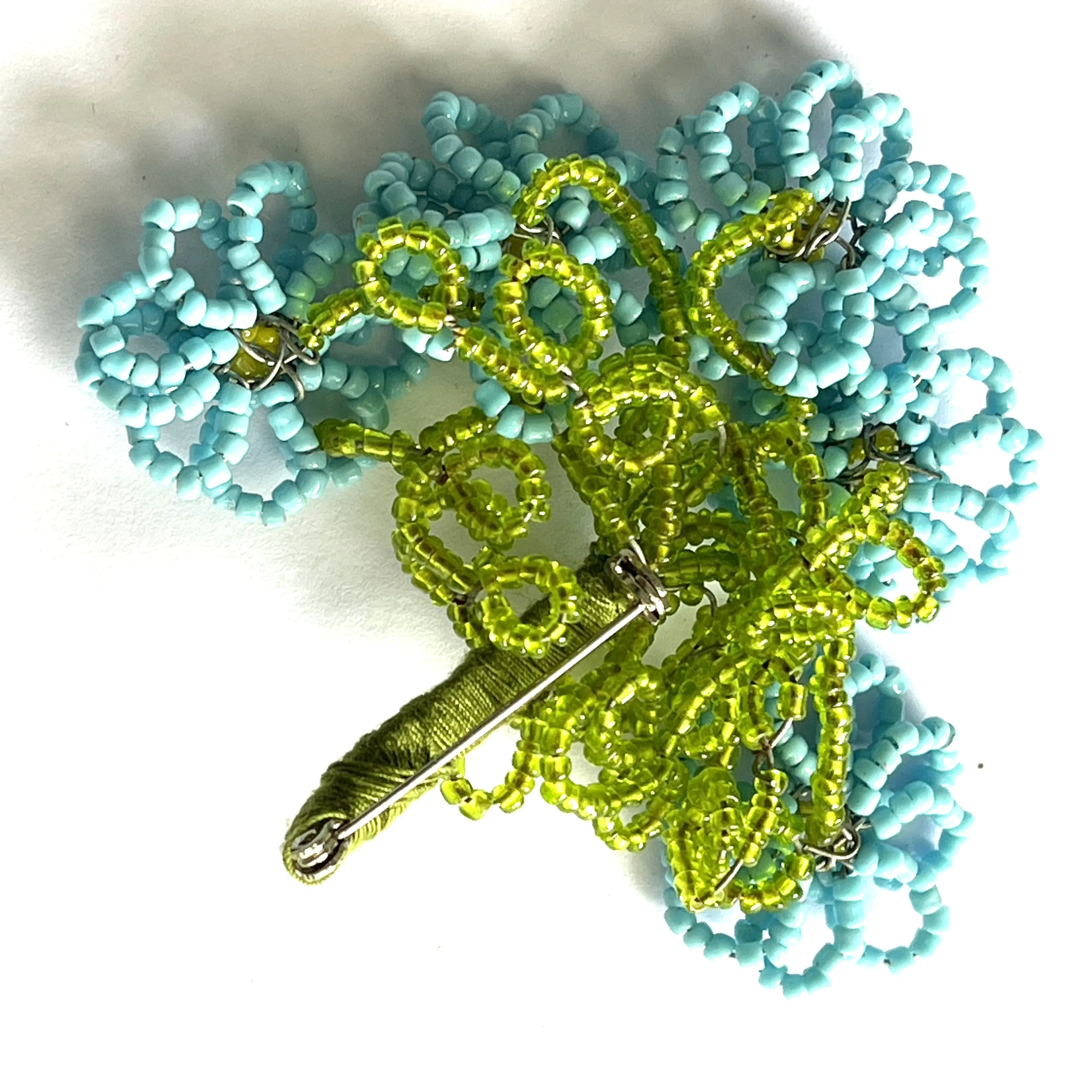 Hand made Vintage Style Flower Brooch