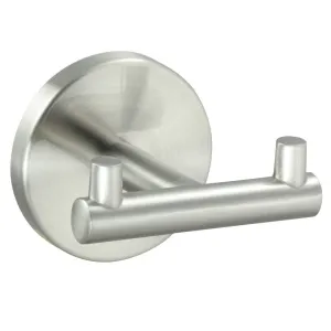 Kain Series Satin Nickel Double Robe Hook