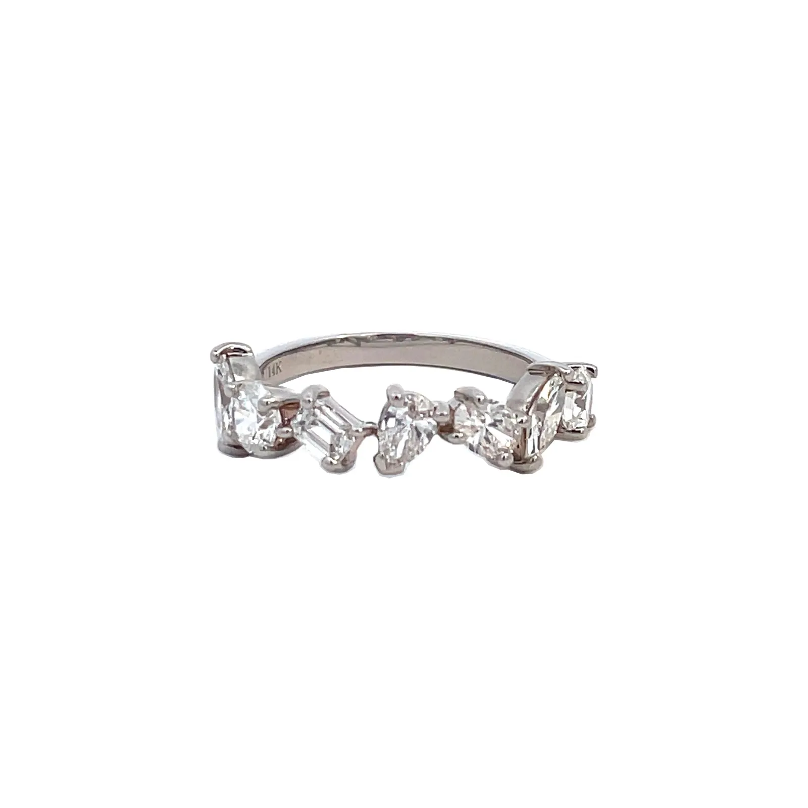 Lab Grown Diamond 7 Stone Multi-Shape Band