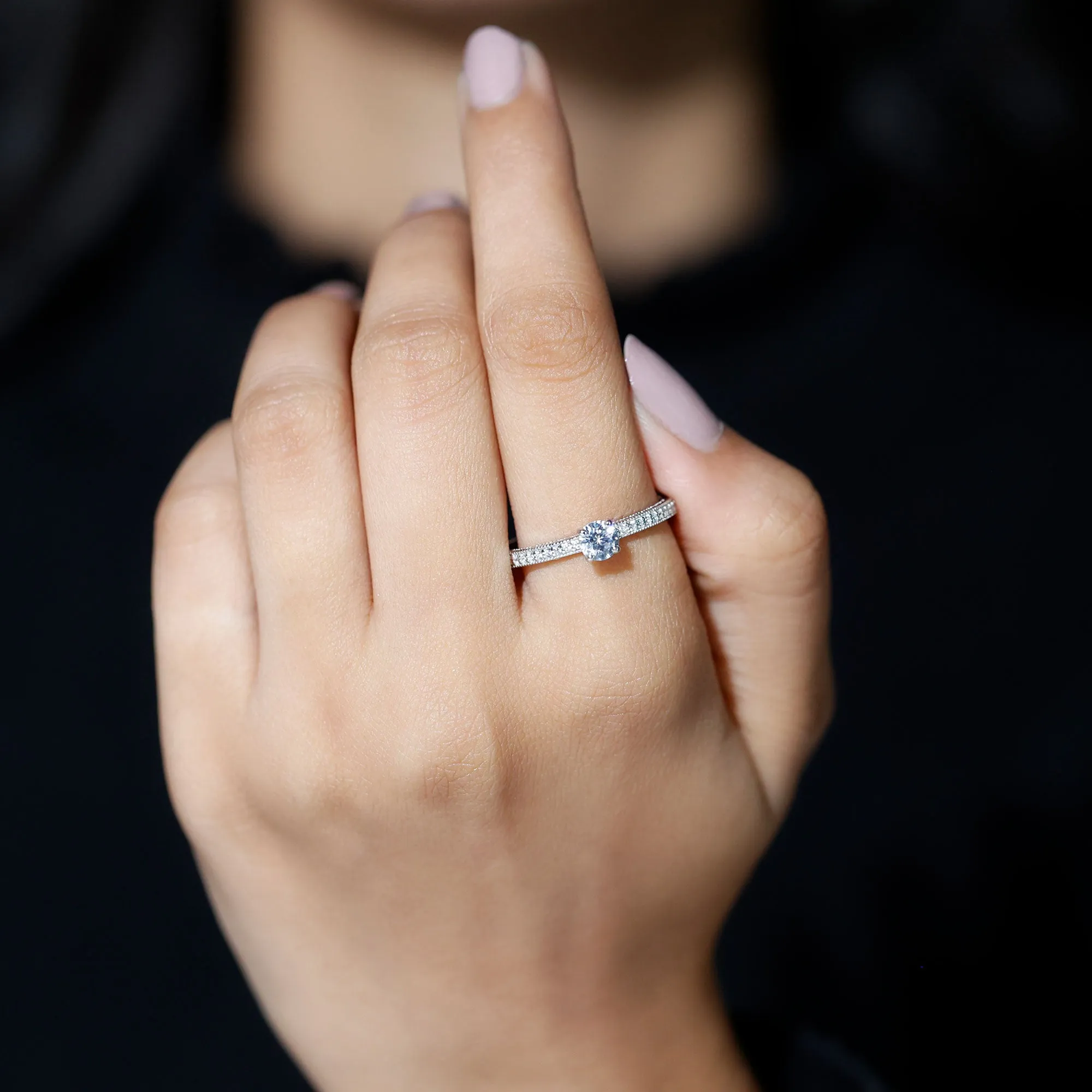 Lab Grown Diamond Solitaire Engagement Ring