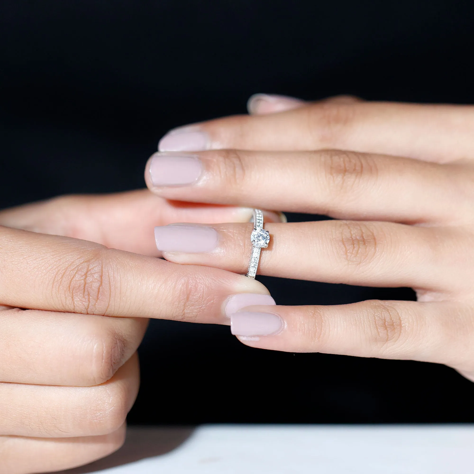 Lab Grown Diamond Solitaire Engagement Ring