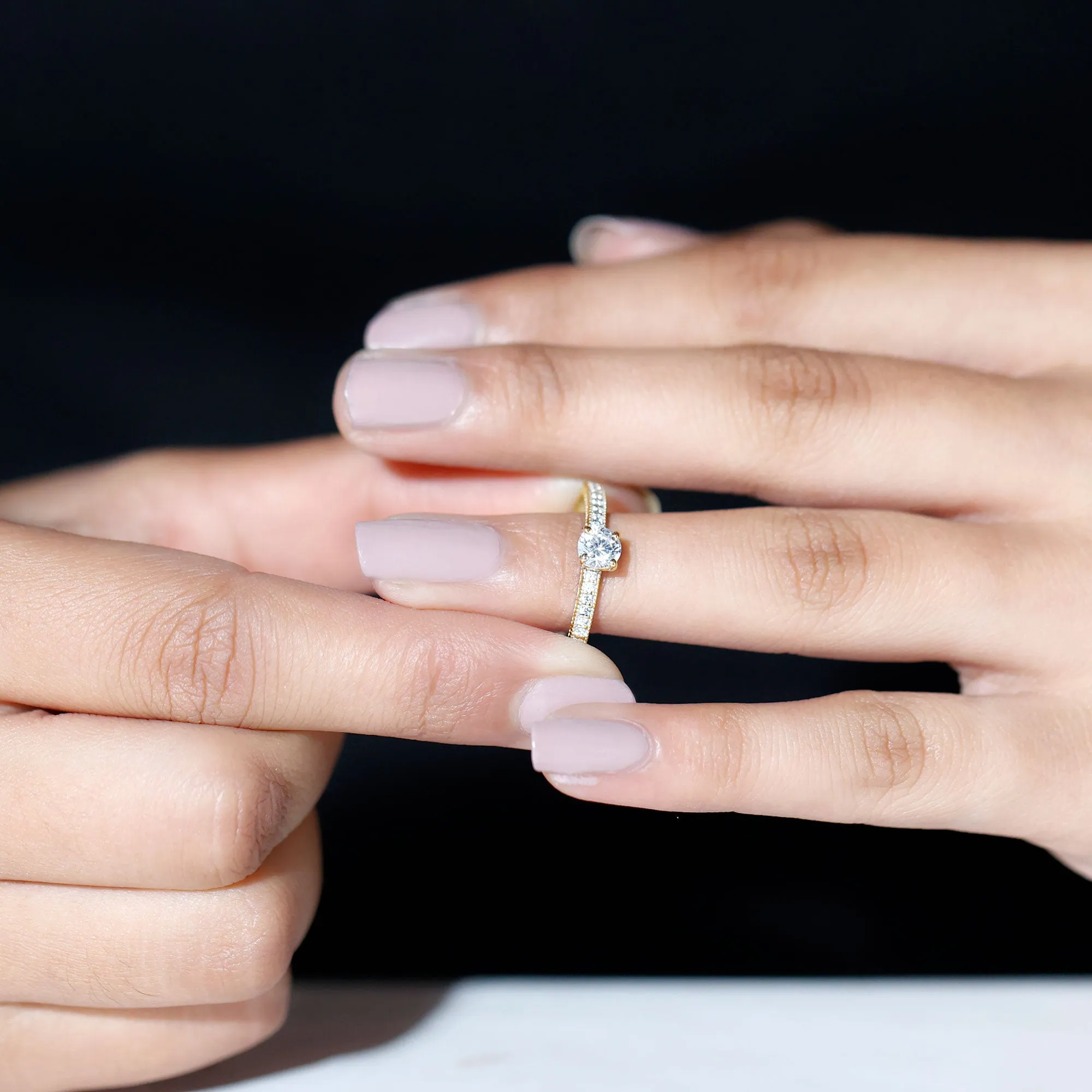 Lab Grown Diamond Solitaire Engagement Ring
