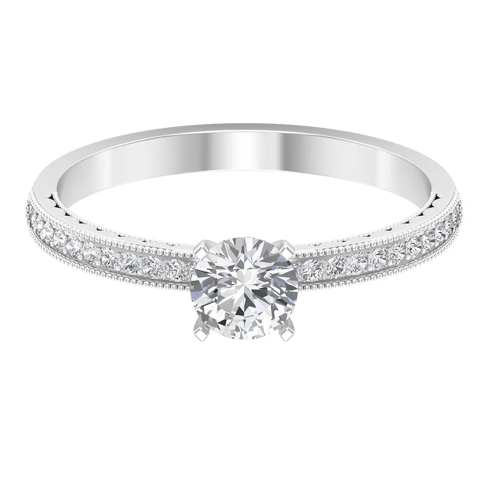 Lab Grown Diamond Solitaire Engagement Ring