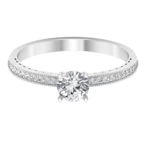Lab Grown Diamond Solitaire Engagement Ring