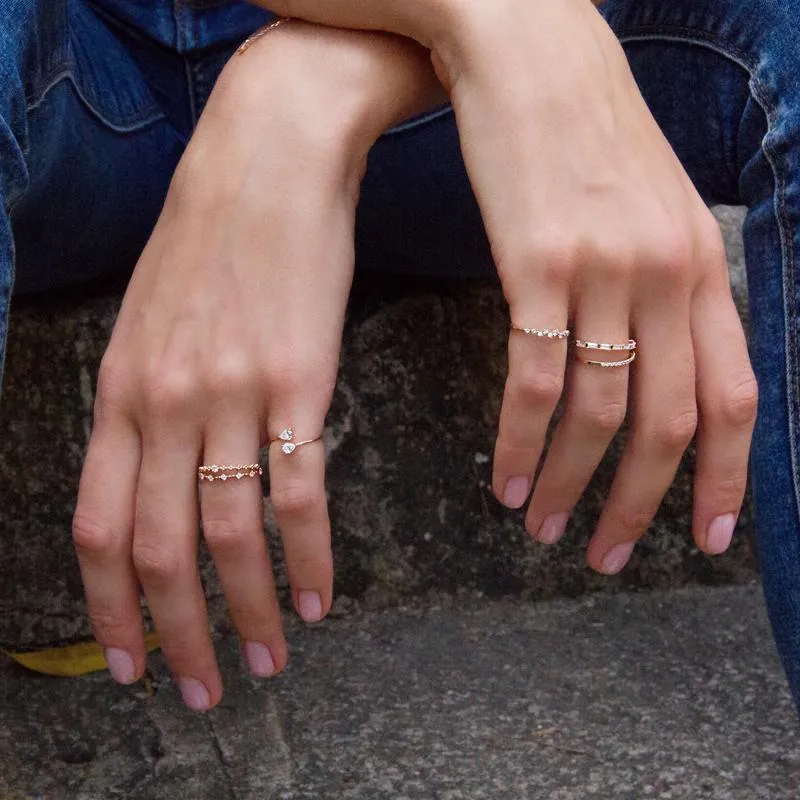 Leda Ring in Rose Gold