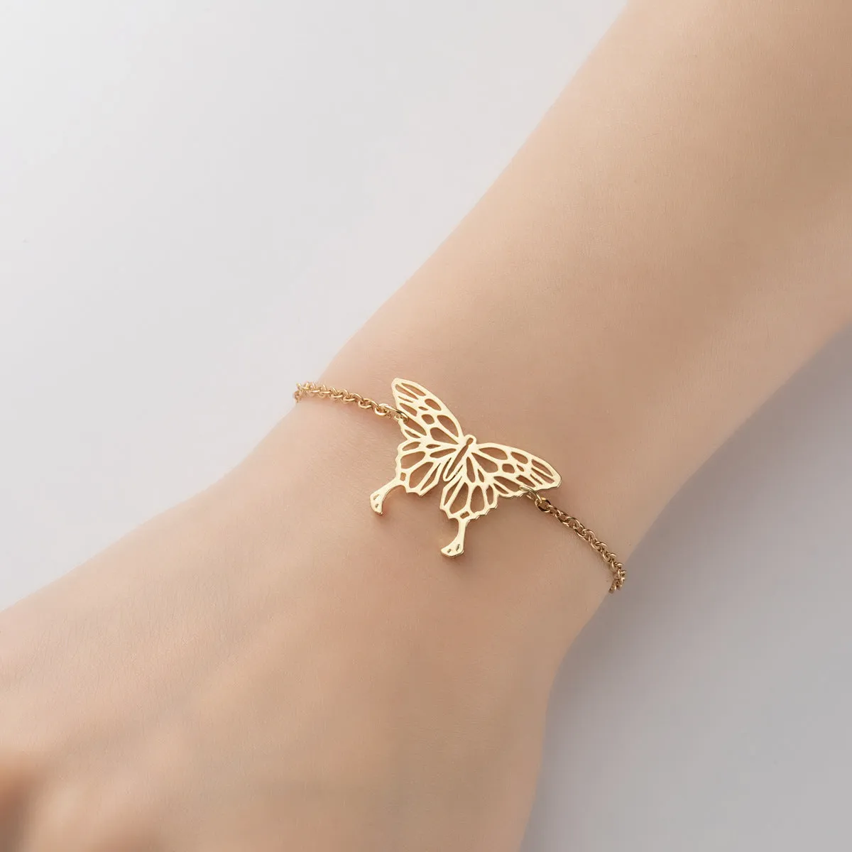 Light Luxury Animal Bracelet Ins Butterfly Bird Crown Lion