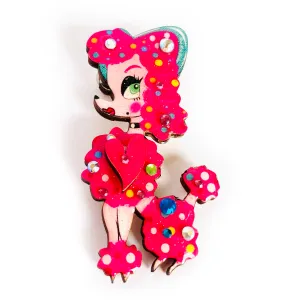 Lulu the Pink Poodle Brooch by Rosie Rose Parker