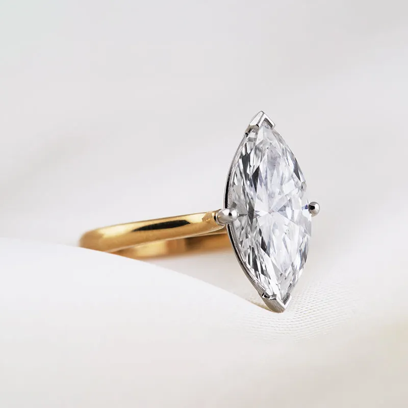 Marquise Solitaire Engagement Ring 3.12ct