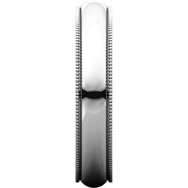 Milgrain Comfort Fit Wedding Band (MGR)