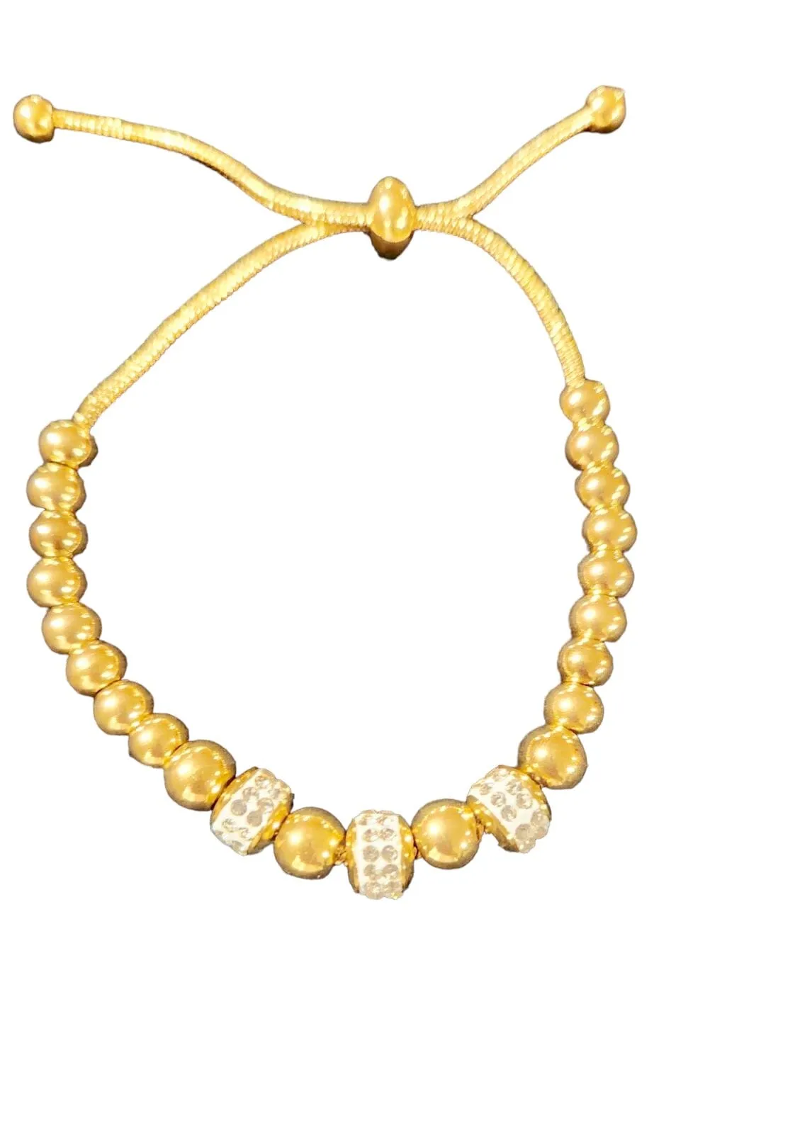Nellie Gold Silver Ball Adjustable Bracelet