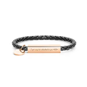 No-tarnish Medical Grade Titanium Rectangular Shop Personalized Bracelets
