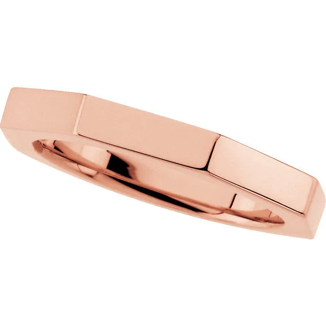 Octagon Wedding Band