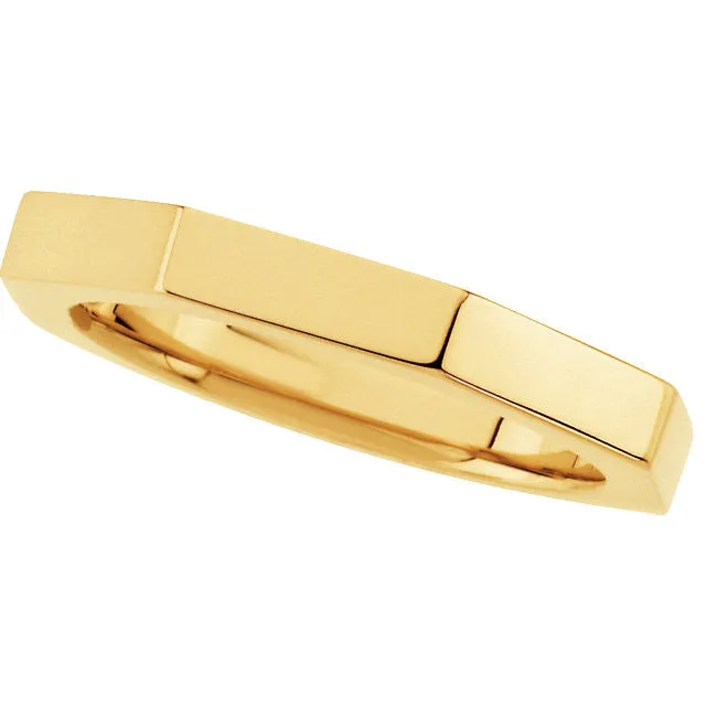 Octagon Wedding Band