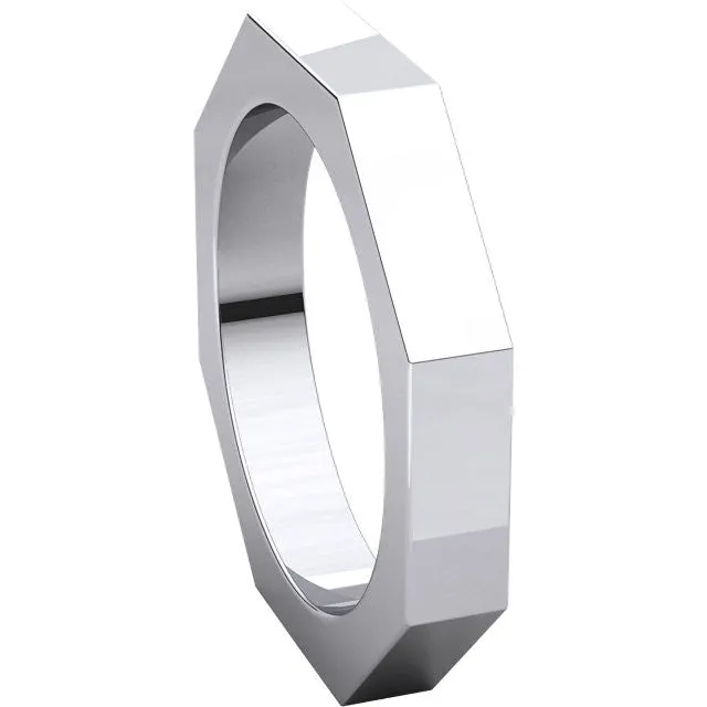 Octagon Wedding Band