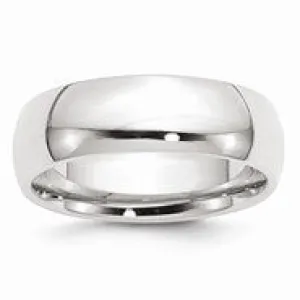 Palladium Heavy Weight Comfort Fit 7mm Wedding Band Ring