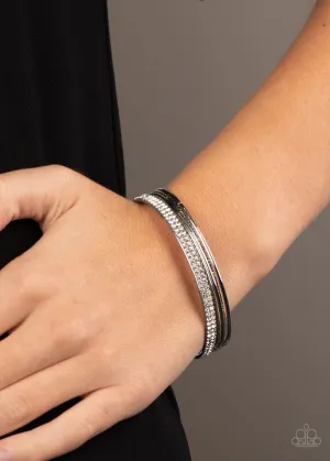 Paparazzi Bracelet ~ Heap It On - White