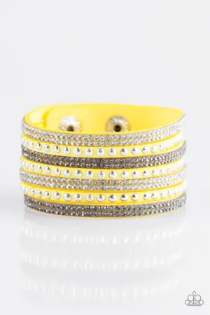 Paparazzi Bracelet ~ Victory Shine - Yellow