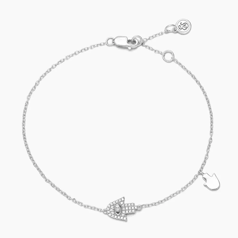 Pavè Diamond Hamsa Bracelet