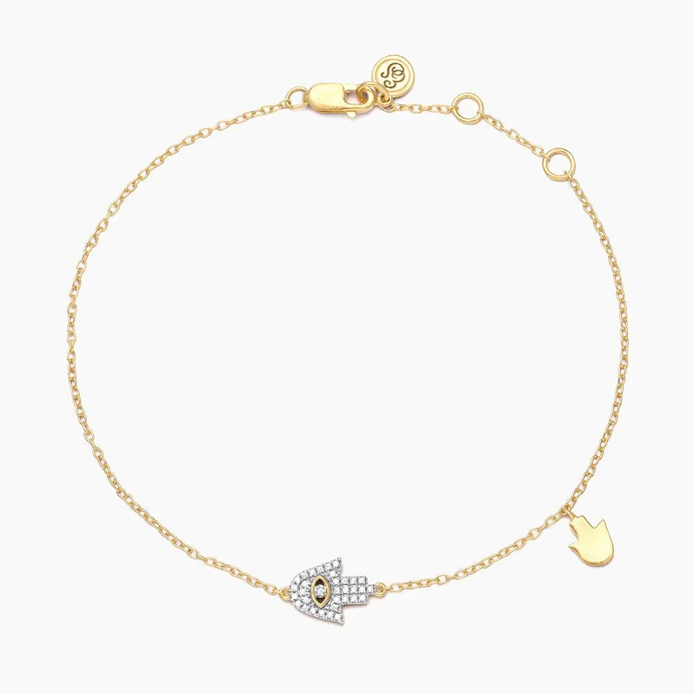 Pavè Diamond Hamsa Bracelet