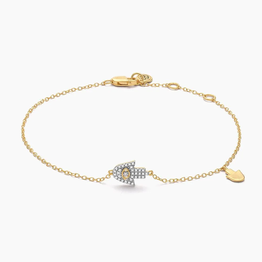 Pavè Diamond Hamsa Bracelet