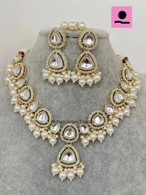 Pearl Kundan Victorian Necklace