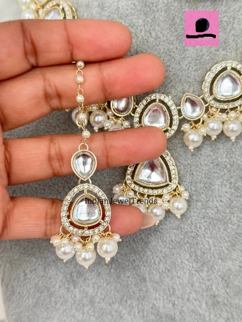 Pearl Kundan Victorian Necklace