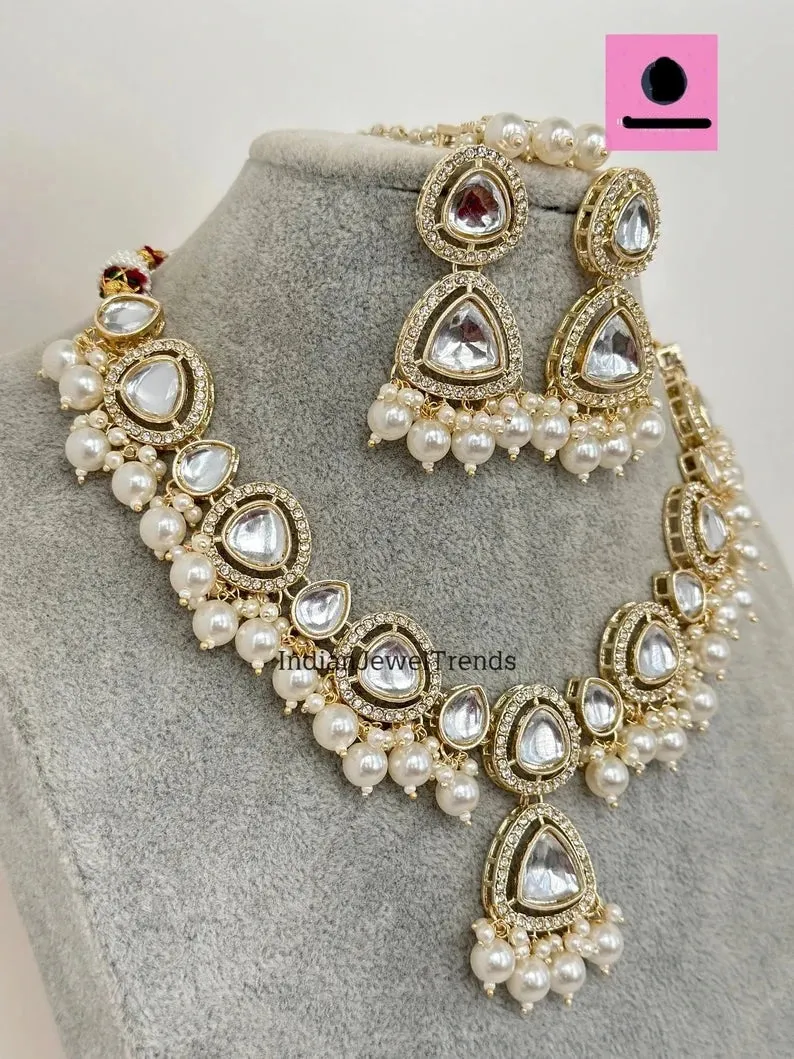 Pearl Kundan Victorian Necklace