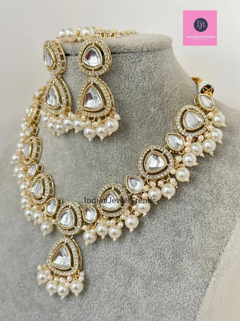Pearl Kundan Victorian Necklace