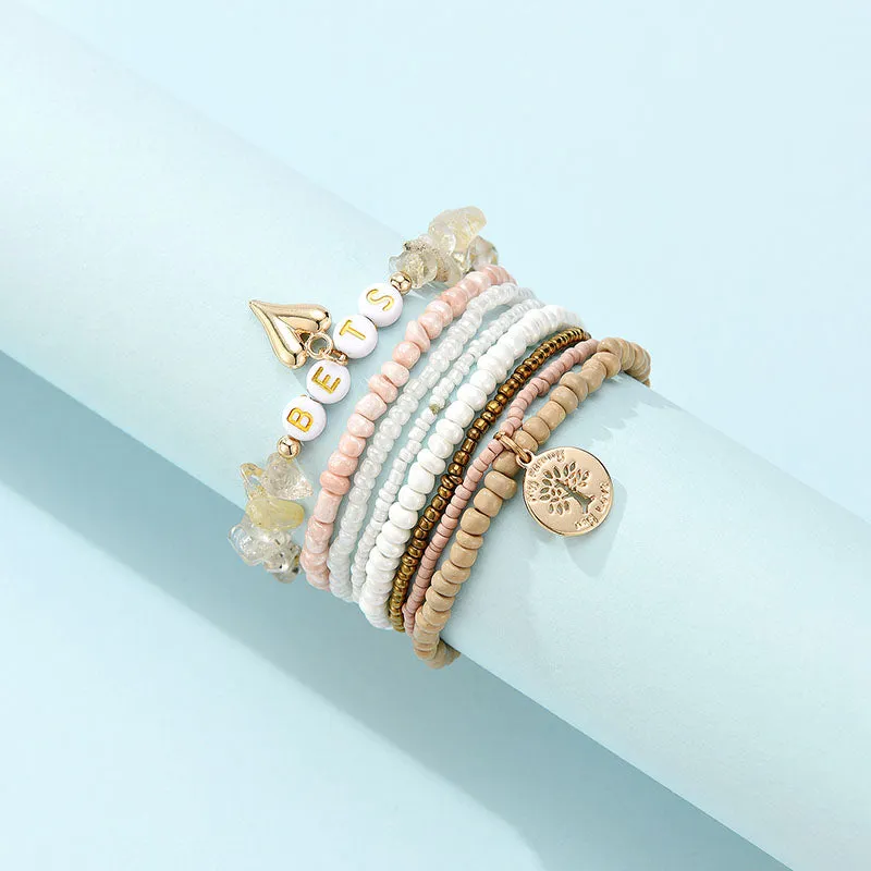Personalized Solid Color Dual-Use Short Crystal Bracelet