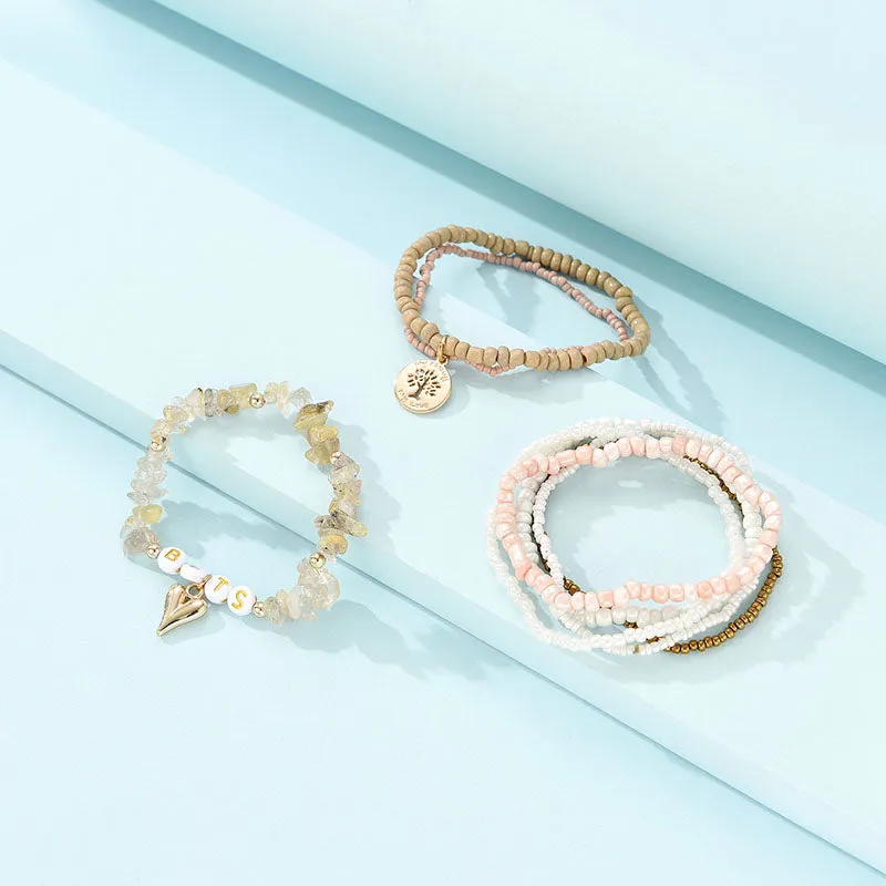 Personalized Solid Color Dual-Use Short Crystal Bracelet