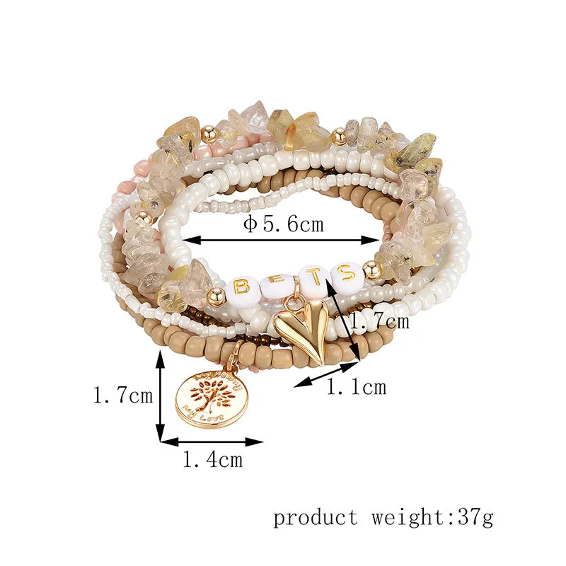 Personalized Solid Color Dual-Use Short Crystal Bracelet