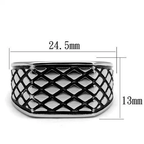 Polished Stainless Steel Epoxy Ring