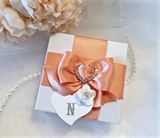 "Lotus" - Cubic Zirconia Bridal Necklace and Earrings Set - Available in Silver and Rose Gold