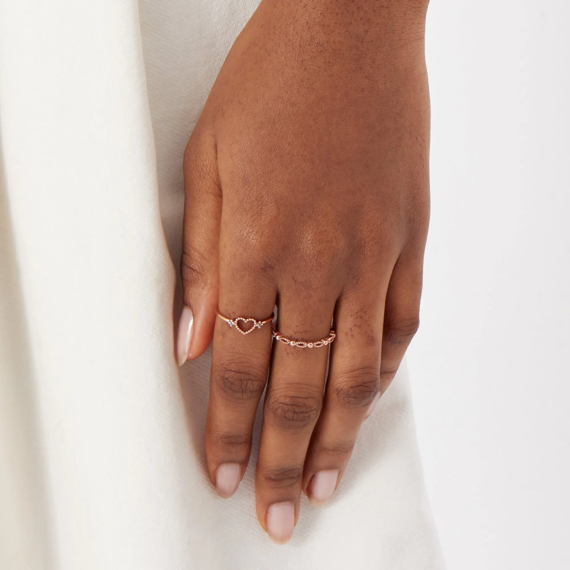 Real Gold Plated 3 Pack Stacking Rings For Women By Accessorize London (Small)