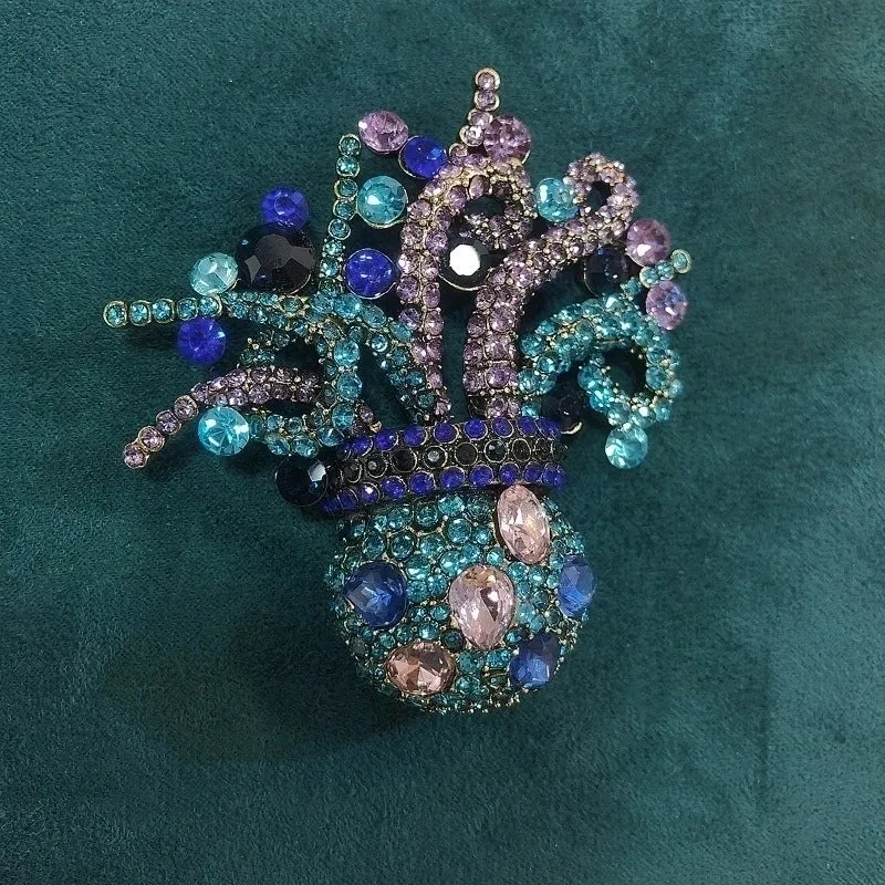 Retro Pin Animal Alloy Plating Inlay Artificial Gemstones Unisex Brooches