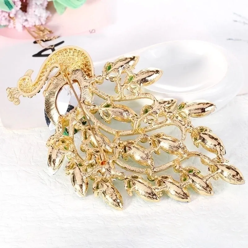Retro Pin Animal Rhinestone Artificial Gemstones Women'S Brooches