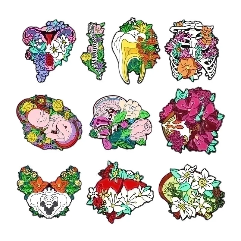 Retro Pin Flower Alloy Plating Women'S Brooches