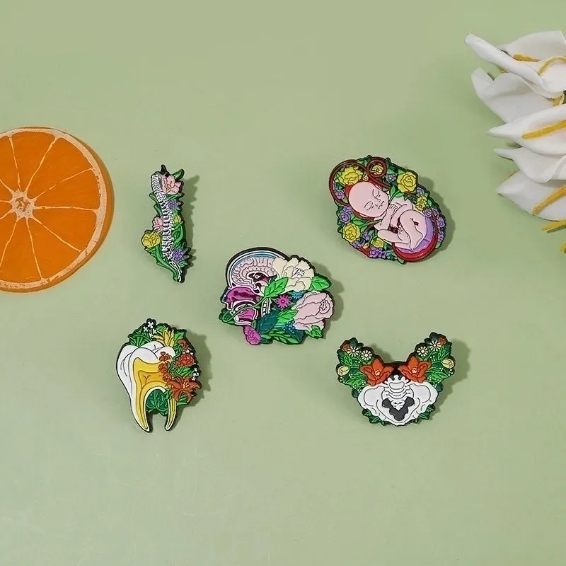 Retro Pin Flower Alloy Plating Women'S Brooches