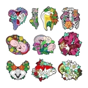 Retro Pin Flower Alloy Plating Women'S Brooches