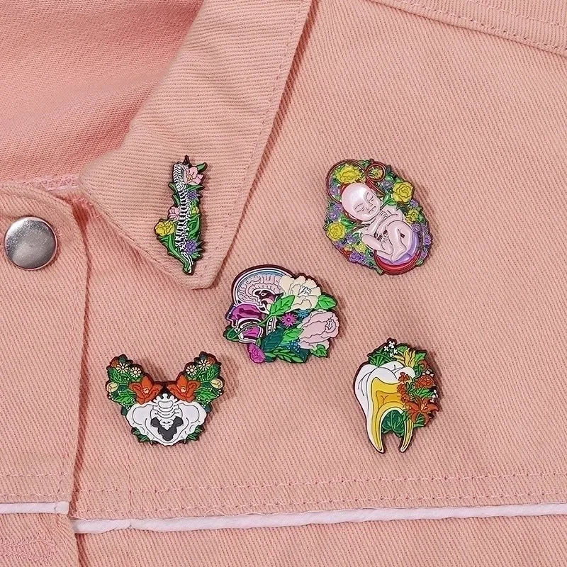 Retro Pin Flower Alloy Plating Women'S Brooches