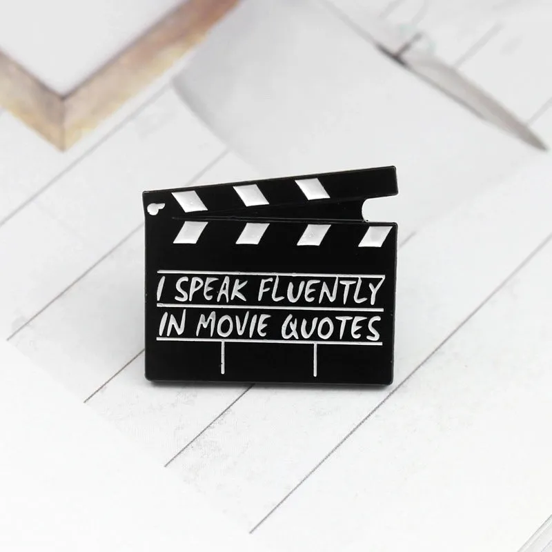 Retro Pin Letter Alloy Enamel Unisex Brooches
