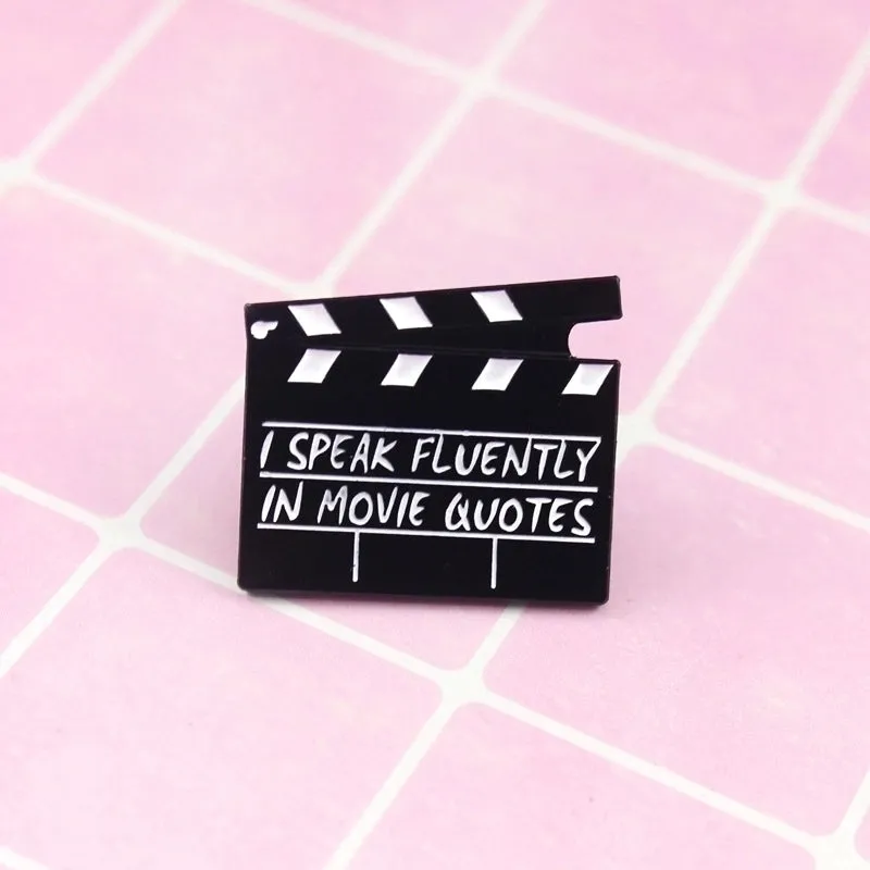 Retro Pin Letter Alloy Enamel Unisex Brooches