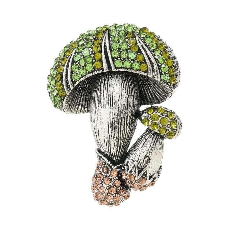 Retro Pin Plant Alloy Plating Rhinestones Unisex Brooches