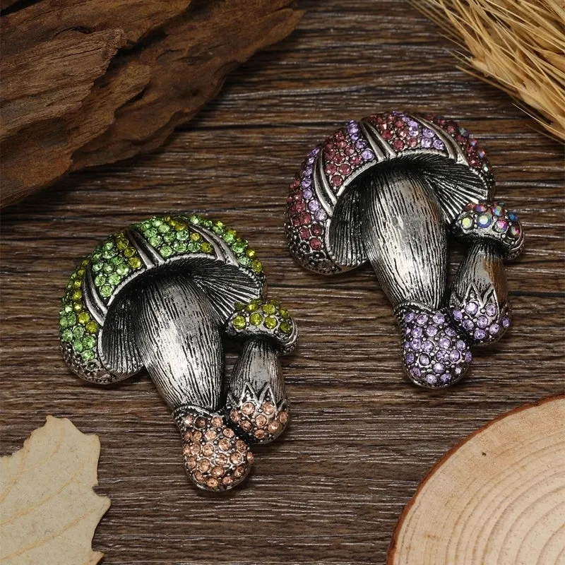 Retro Pin Plant Alloy Plating Rhinestones Unisex Brooches