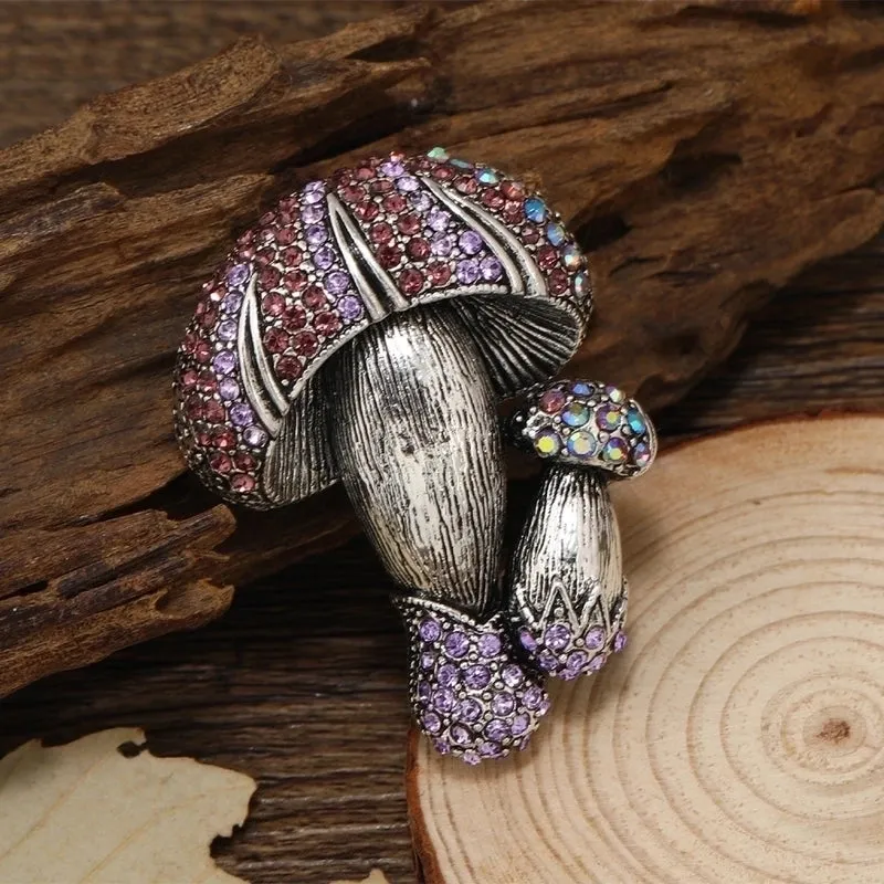 Retro Pin Plant Alloy Plating Rhinestones Unisex Brooches