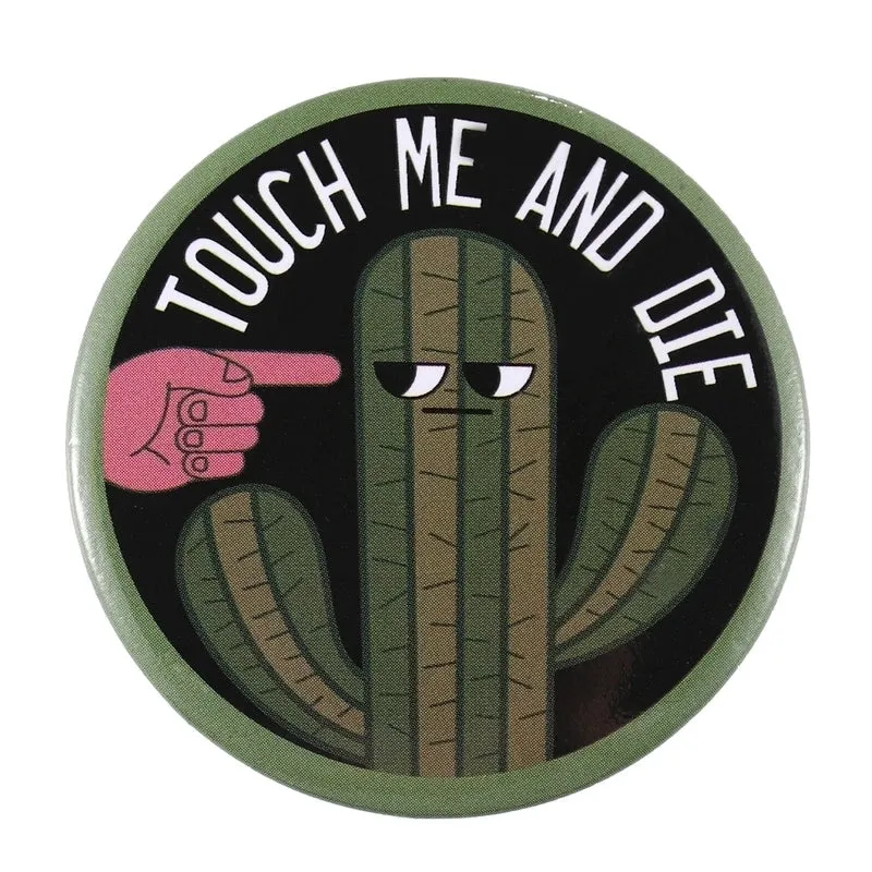 Retro Pin Round Letter Ghost Alloy Plating Unisex Brooches