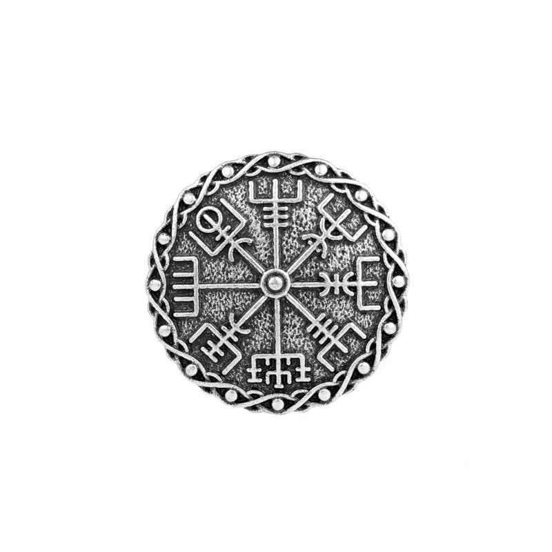 Retro Pin Round Witches Knot Alloy Plating Unisex Brooches